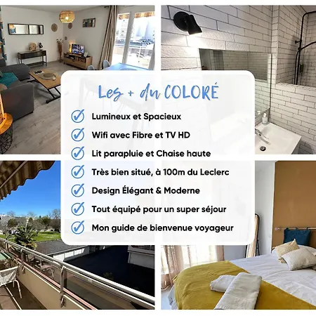 Appartement Le Coloré - Parking Gratuit - Confortable *